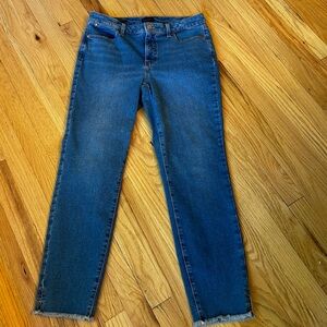 Talbots Fringed Hem Jeans